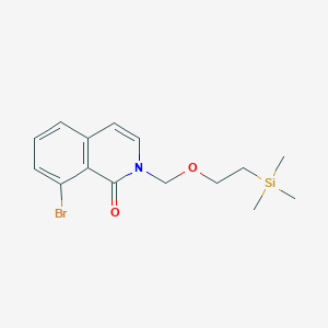 B1450742 8-Bromo-2-(2-trimethylsilylethoxymethyl)isoquinolin-1-one CAS No. 1337882-48-0