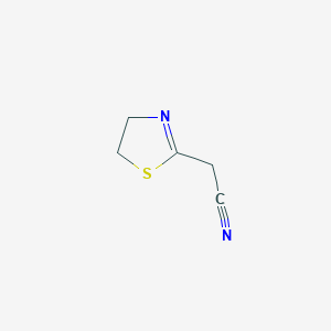 molecular formula C5H6N2S B14507428 (4,5-Dihydro-1,3-thiazol-2-yl)acetonitrile CAS No. 65030-89-9