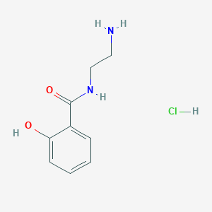 molecular formula C9H13ClN2O2 B1450743 N-(2-Aminoethyl)-2-hydroxybenzamide hydrochloride CAS No. 92765-39-4