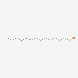 molecular formula C14H27Br B14507430 5-Tetradecene, 14-bromo- CAS No. 62871-10-7