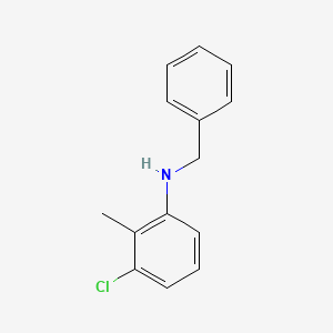 molecular formula C14H14ClN B14507431 N-Benzyl-3-chloro-2-methylaniline CAS No. 64460-54-4