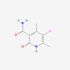 molecular formula C8H9IN2O2 B1450745 2-Hydroxy-5-iodo-4,6-dimethylpyridine-3-carboxamide CAS No. 2209112-00-3