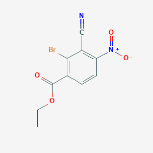molecular formula C10H7BrN2O4 B1450746 Ethyl 2-bromo-3-cyano-4-nitrobenzoate CAS No. 1807029-79-3
