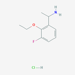 molecular formula C10H15ClFNO B1450749 1-(2-乙氧基-3-氟苯基)-乙胺盐酸盐 CAS No. 2206311-74-0