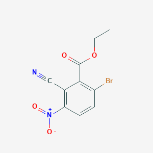 molecular formula C10H7BrN2O4 B1450751 Ethyl 6-bromo-2-cyano-3-nitrobenzoate CAS No. 1805190-97-9