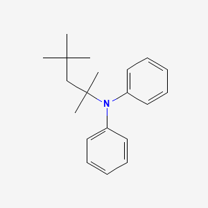 molecular formula C20H27N B14507514 N-Phenyl-N-(2,4,4-trimethylpentan-2-yl)aniline CAS No. 64013-10-1