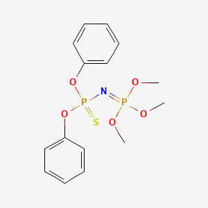 molecular formula C15H19NO5P2S B14507515 Trimethyl N-(diphenoxyphosphorothioyl)phosphorimidate CAS No. 63013-65-0