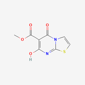 molecular formula C8H6N2O4S B1450753 7-Hydroxy-5-oxo-5H-thiazolo[3,2-a]pyrimidine-6-carboxylic acid methyl ester CAS No. 224313-88-6