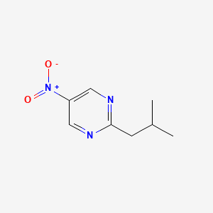 molecular formula C8H11N3O2 B14507572 2-(2-Methylpropyl)-5-nitropyrimidine CAS No. 64269-42-7