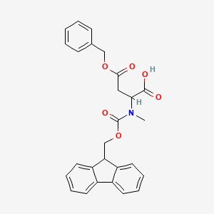 molecular formula C27H25NO6 B1450759 Fmoc-N-Me-D-Asp(OtBu)-OH CAS No. 2044710-86-1