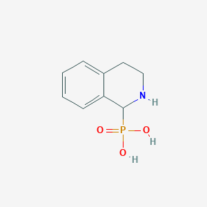 molecular formula C9H12NO3P B14507623 1,2,3,4-Tetrahydroisoquinolin-1-ylphosphonic acid CAS No. 64760-73-2