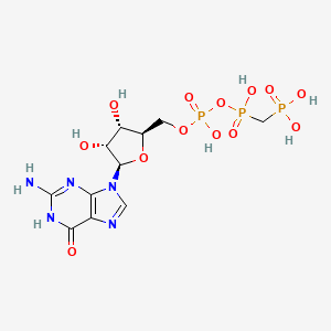 molecular formula C11H18N5O13P3 B1450764 5'-Guanylylmethylenediphosphonate CAS No. 13912-93-1