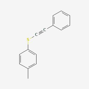 molecular formula C15H12S B14507644 Benzene, 1-methyl-4-[(phenylethynyl)thio]- CAS No. 63707-12-0