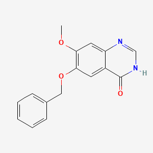 molecular formula C16H14N2O3 B1450768 6-(Benzyloxy)-7-methoxyquinazolin-4(1H)-one CAS No. 286371-64-0