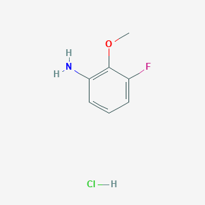 molecular formula C7H9ClFNO B1450770 3-氟-2-甲氧基苯胺盐酸盐 CAS No. 1951439-40-9