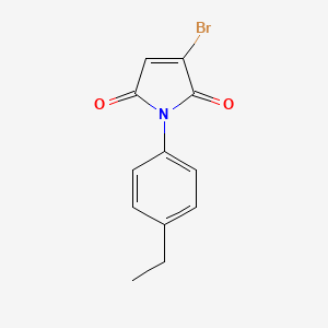 molecular formula C12H10BrNO2 B1450772 3-溴-1-(4-乙基苯基)-1H-吡咯-2,5-二酮 CAS No. 2186672-64-8