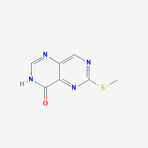 molecular formula C7H6N4OS B1450773 6-(甲硫基)嘧啶并[5,4-D]嘧啶-4(1H)-酮 CAS No. 98550-19-7