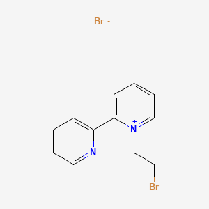 molecular formula C12H12Br2N2 B14507746 Bipyridinium, N-(2-bromoethyl)-, bromide CAS No. 64082-36-6