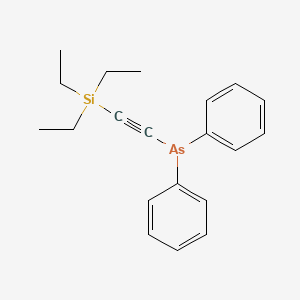 molecular formula C20H25AsSi B14507752 Diphenyl[(triethylsilyl)ethynyl]arsane CAS No. 63451-83-2