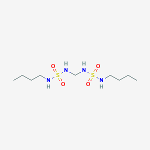 molecular formula C9H24N4O4S2 B14507767 N,N'-bis(butylsulfamoyl)methanediamine CAS No. 63845-59-0