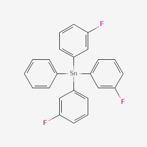 molecular formula C24H17F3Sn B14507770 Tris(3-fluorophenyl)(phenyl)stannane CAS No. 62942-28-3