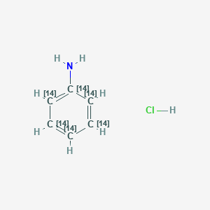 molecular formula C6H8ClN B145078 Aniline-UL-14C hydrochloride CAS No. 128884-30-0