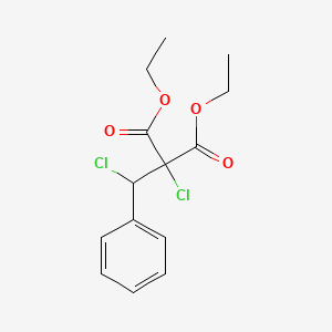 molecular formula C14H16Cl2O4 B14507803 Diethyl chloro[chloro(phenyl)methyl]propanedioate CAS No. 62979-64-0