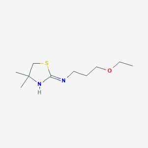 molecular formula C10H20N2OS B1450781 N-(3-乙氧基丙基)-4,4-二甲基-4,5-二氢-1,3-噻唑-2-胺 CAS No. 380437-03-6