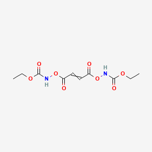 molecular formula C10H14N2O8 B14507834 Diethyl [(1,4-dioxobut-2-ene-1,4-diyl)bis(oxy)]biscarbamate CAS No. 64596-21-0