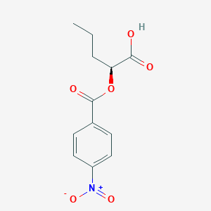 molecular formula C12H13NO6 B14507872 (2S)-2-[(4-Nitrobenzoyl)oxy]pentanoic acid CAS No. 62782-63-2