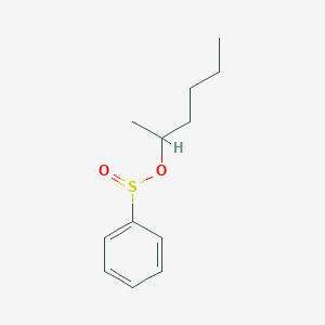 molecular formula C12H18O2S B14507885 Hexan-2-YL benzenesulfinate CAS No. 62750-38-3