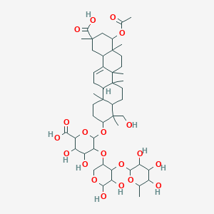 molecular formula C49H76O20 B145079 Wistariasaponin G CAS No. 136027-06-0
