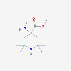 molecular formula C12H24N2O2 B14507909 Ethyl 4-amino-2,2,6,6-tetramethylpiperidine-4-carboxylate CAS No. 63317-39-5