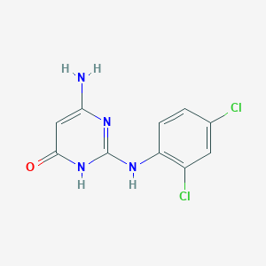 6-amino-2-[(2,4-dichlorophenyl)amino]pyrimidin-4(3H)-one
