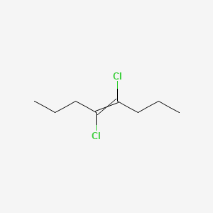 molecular formula C8H14Cl2 B14507915 4,5-Dichlorooct-4-ene CAS No. 63318-09-2