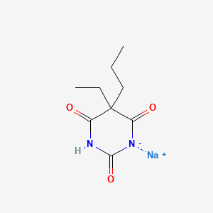 molecular formula C9H13N2NaO3 B14507940 Sodium 5-ethyl-5-propylbarbiturate CAS No. 64038-27-3