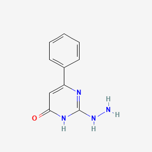 2-hydrazino-6-phenylpyrimidin-4(3{H})-one