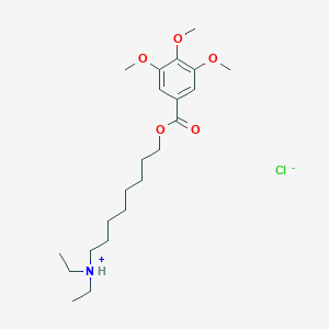 molecular formula C22H38ClNO5 B014508 8-(Diethylamino)octyl 3,4,5-trimethoxybenzoate hydrochloride CAS No. 53464-72-5
