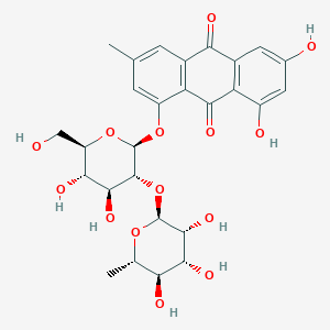 1,6,8-Trihydroxy-3-methylanthraquinone 1-O-rhamnosyl(1-2)glucoside