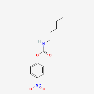 molecular formula C13H18N2O4 B14508023 (4-nitrophenyl) N-hexylcarbamate CAS No. 63321-52-8