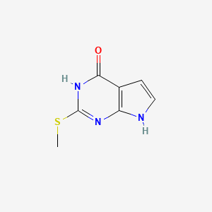 molecular formula C7H7N3OS B1450817 2-(Methylthio)-7H-pyrrolo[2,3-d]pyrimidin-4-ol CAS No. 67831-83-8
