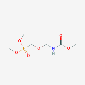molecular formula C6H14NO6P B14508191 Dimethyl ({[(methoxycarbonyl)amino]methoxy}methyl)phosphonate CAS No. 62779-29-7