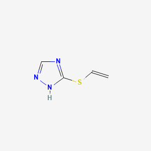molecular formula C4H5N3S B14508192 1H-1,2,4-Triazole, 3-(ethenylthio)- CAS No. 63901-49-5