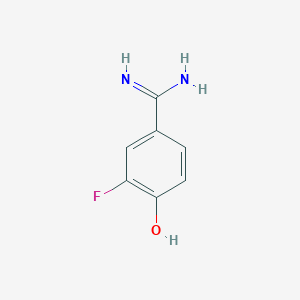 molecular formula C7H7FN2O B1450820 3-Fluoro-4-hydroxybenzimidamide CAS No. 752190-40-2
