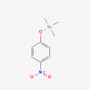 molecular formula C9H13NO3Sn B14508224 Trimethyl(4-nitrophenoxy)stannane CAS No. 64128-18-3