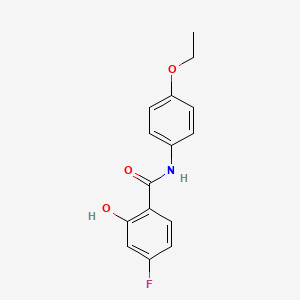 molecular formula C15H14FNO3 B14508227 N-(4-Ethoxyphenyl)-4-fluoro-2-hydroxybenzamide CAS No. 62955-56-0