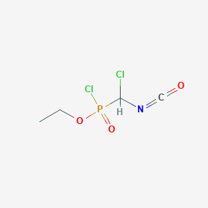 molecular formula C4H6Cl2NO3P B14508243 Ethyl [chloro(isocyanato)methyl]phosphonochloridate CAS No. 62779-25-3