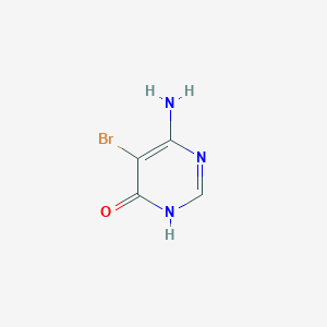 molecular formula C4H4BrN3O B1450828 6-Amino-5-bromopyrimidin-4(3H)-one CAS No. 6312-71-6