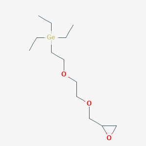 molecular formula C13H28GeO3 B14508352 Triethyl(2-{2-[(oxiran-2-yl)methoxy]ethoxy}ethyl)germane CAS No. 63288-68-6