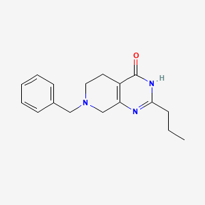 molecular formula C17H21N3O B1450836 7-benzyl-2-propyl-3H,4H,5H,6H,7H,8H-pyrido[3,4-d]pyrimidin-4-one CAS No. 1112259-47-8